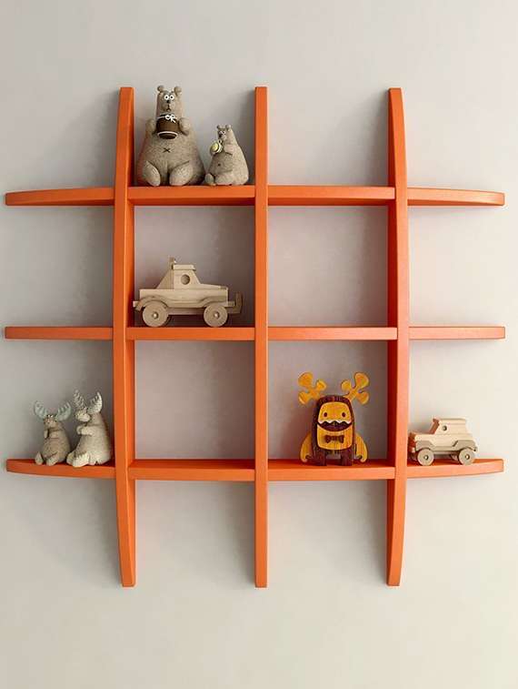 globe shape floating wall shelves rack