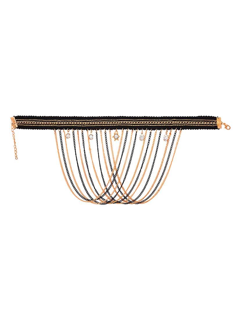 black metal choker necklace