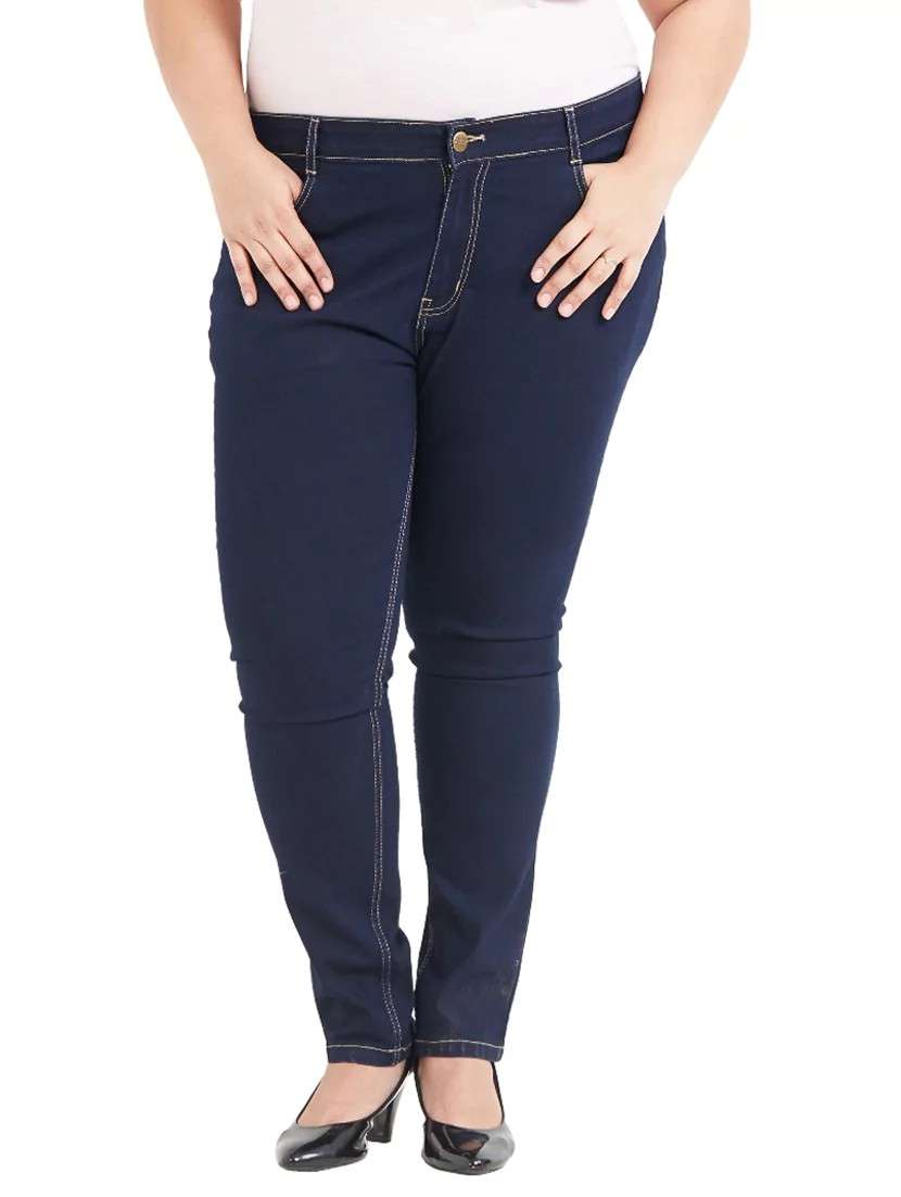 dark blue denim jeans