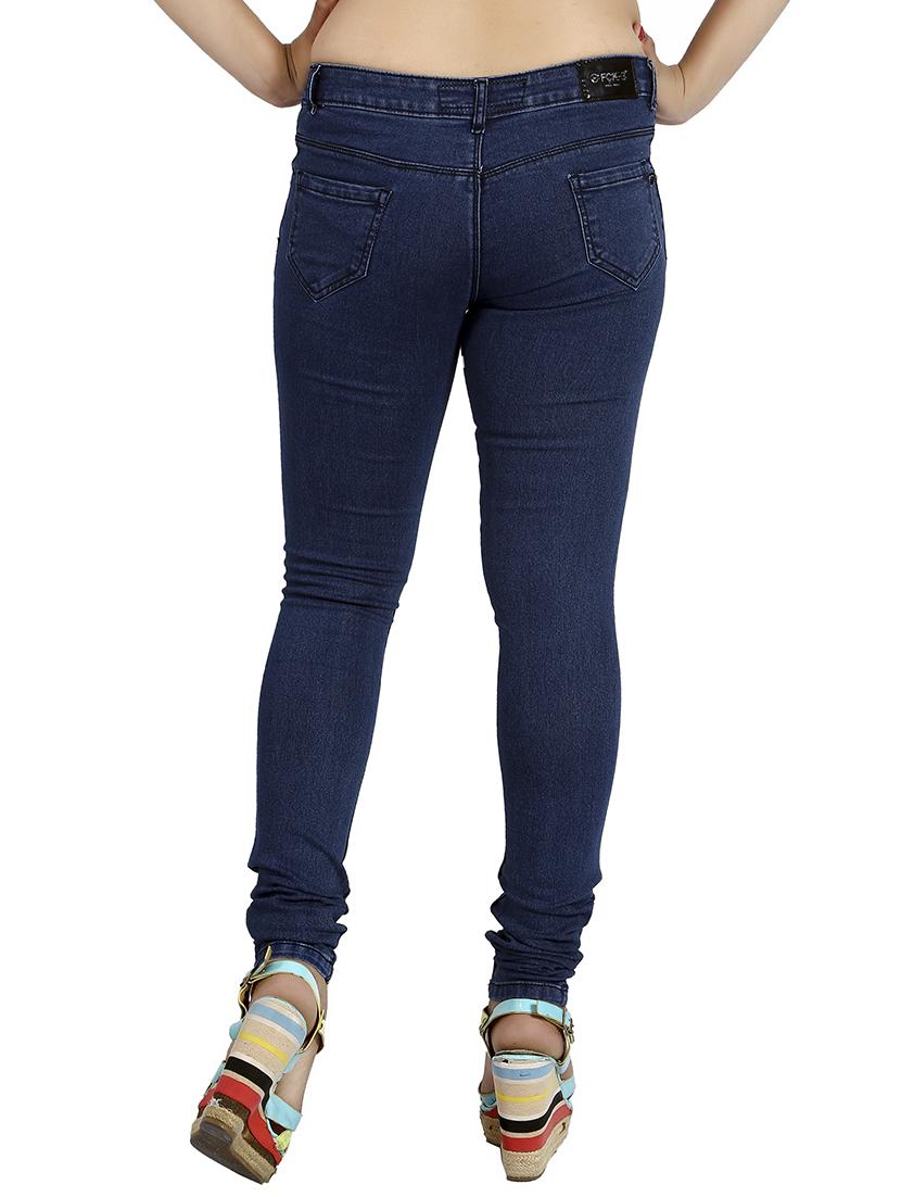 women's slash knee slim fit jeans - 14750568 - Standard Image - 2