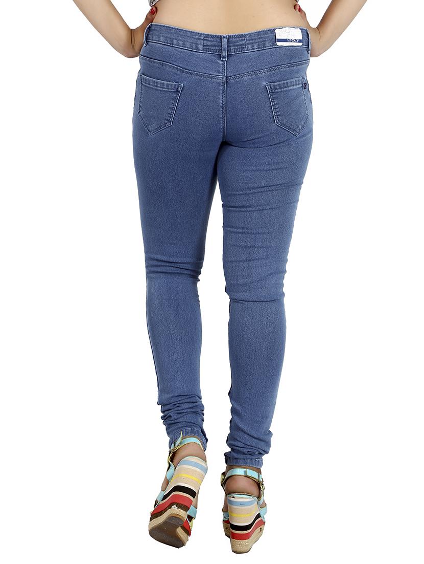 women's slash knee slim fit jeans - 14750571 - Standard Image - 2