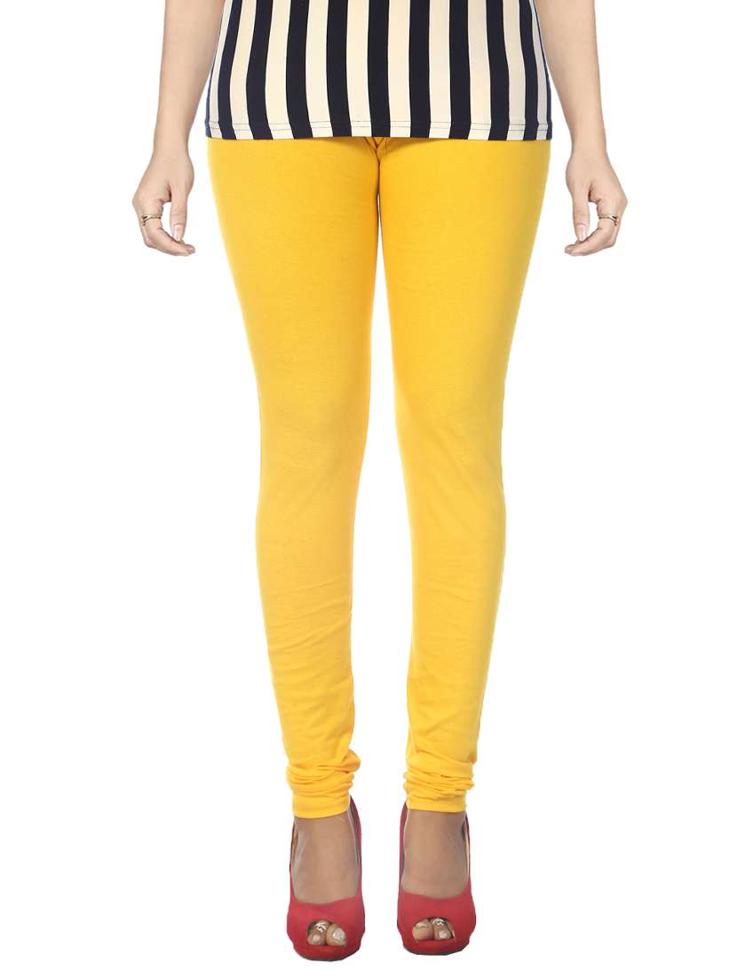yellow solid leggings