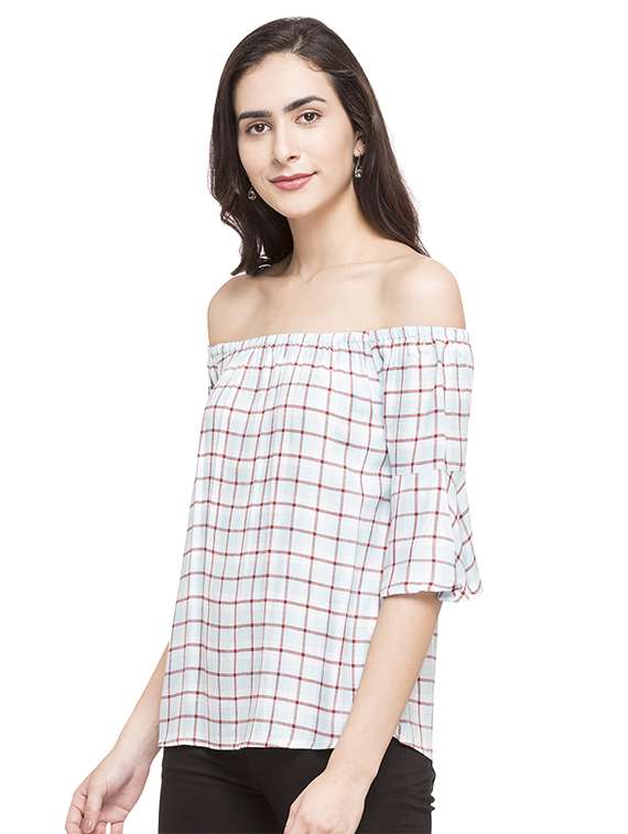 women's straight off shoulder top - 14758098 - Standard Image - 2
