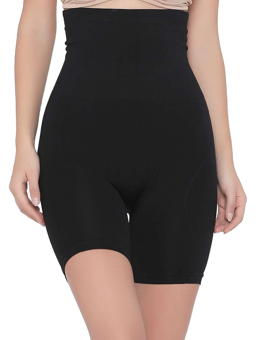 black poly spandex shapewear
