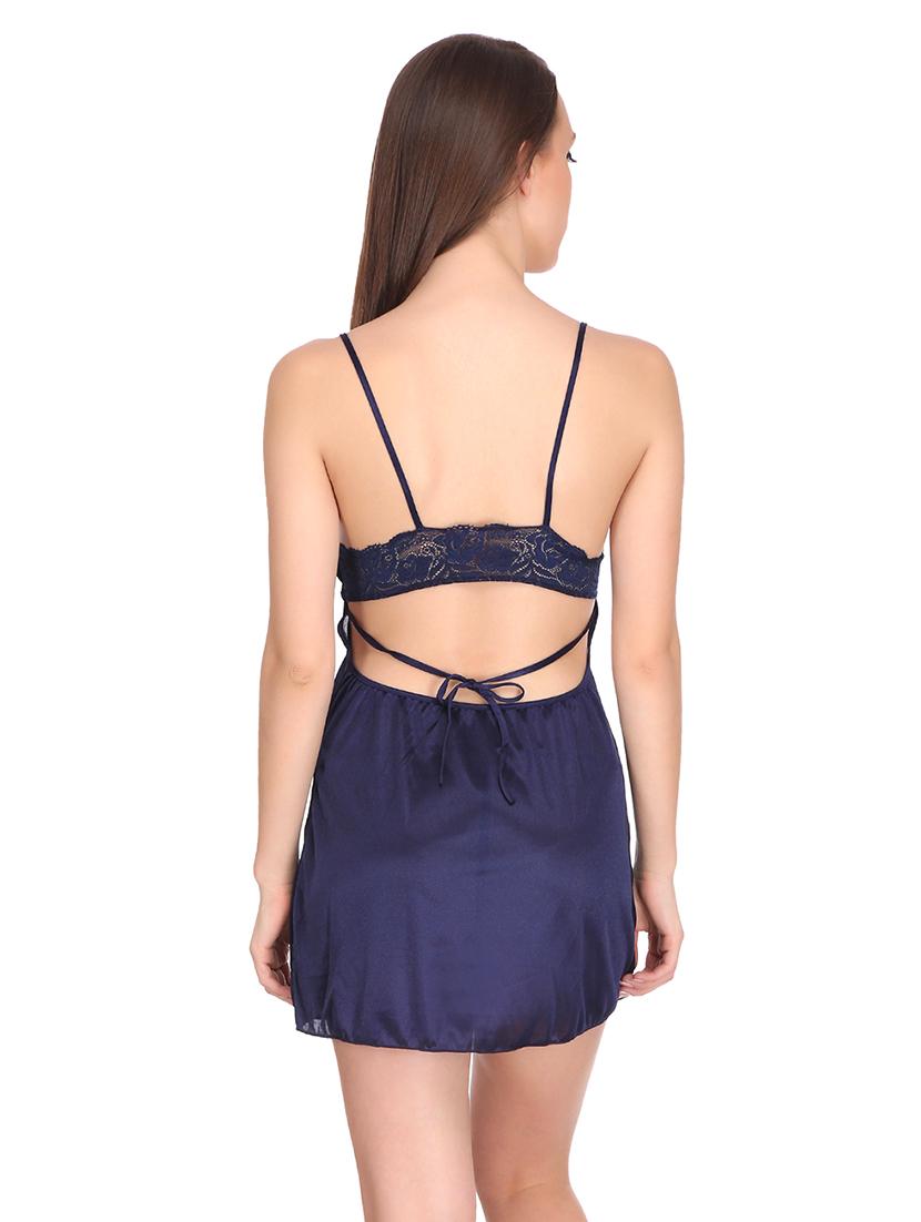 blue polyester babydoll - 14760332 - Standard Image - 2