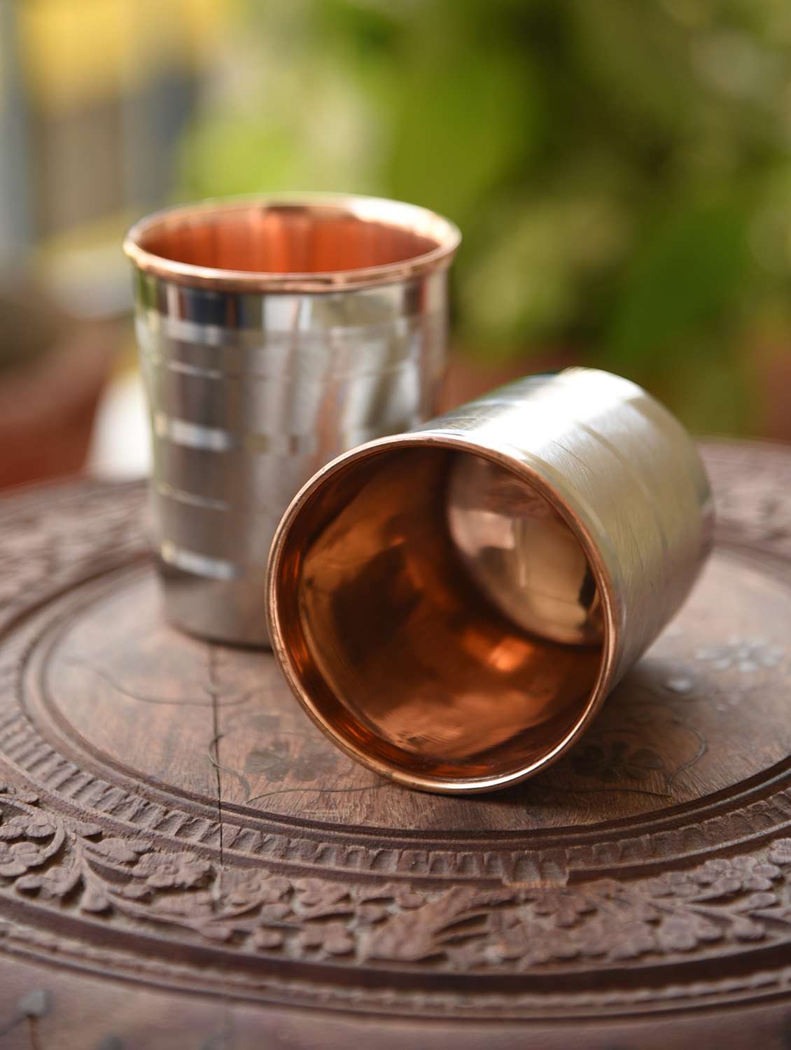 frestol frestol copper/steel glasses - set of 2