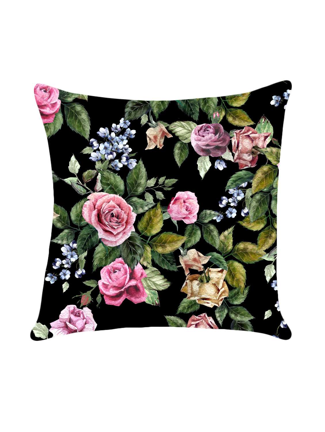 digital printed cushion cover with flower design