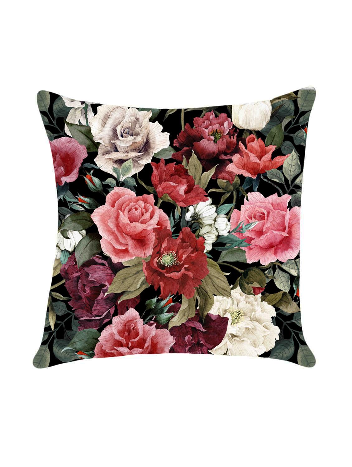 digital printed cushion cover with flower design - 14766367 - Zoom Image - 0