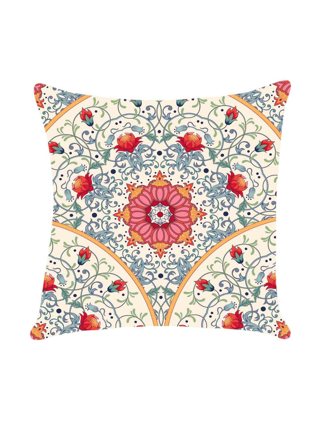 digital printed cushion cover with flower design - 14766369 -  Zoom Image - 0