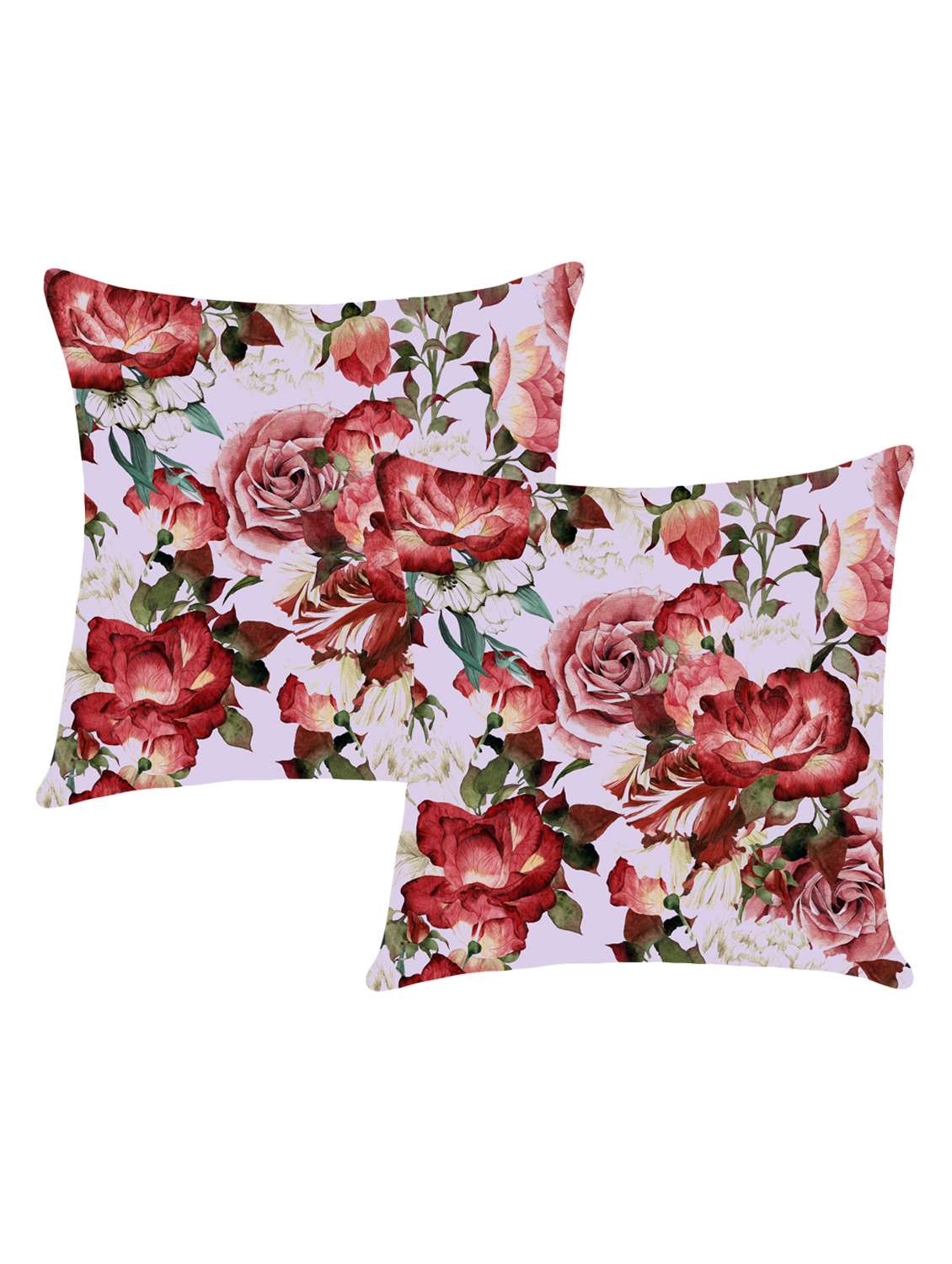 digital printed cushion cover with flower design set of 2 - 14766394 - Zoom Image - 0