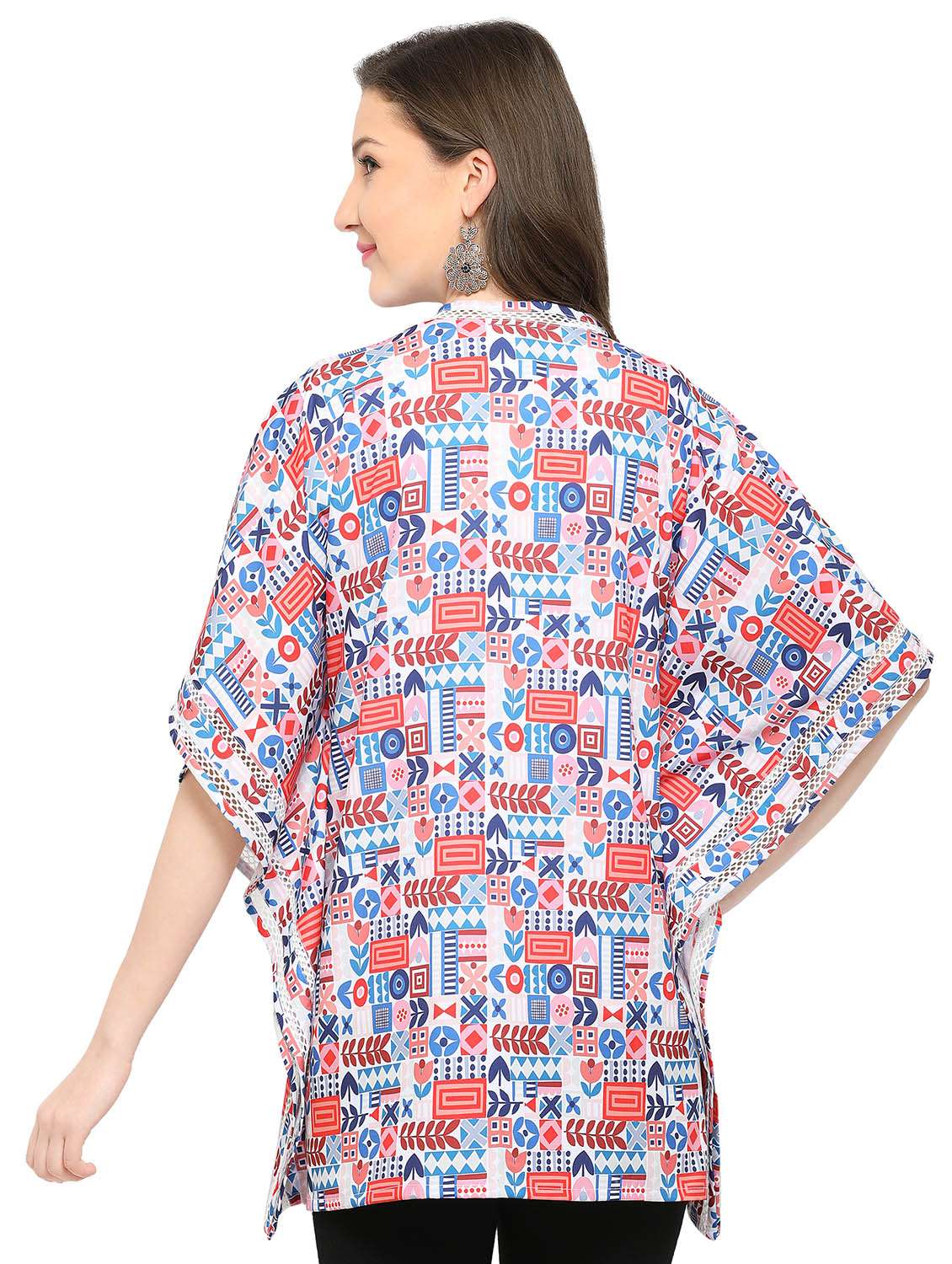 multi color printed kimono shrug. - 14766873 -  Standard Image - 2