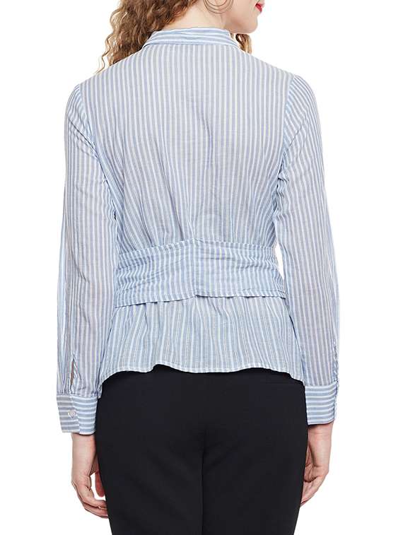 blue striped shirt - 14767472 -  Standard Image - 2