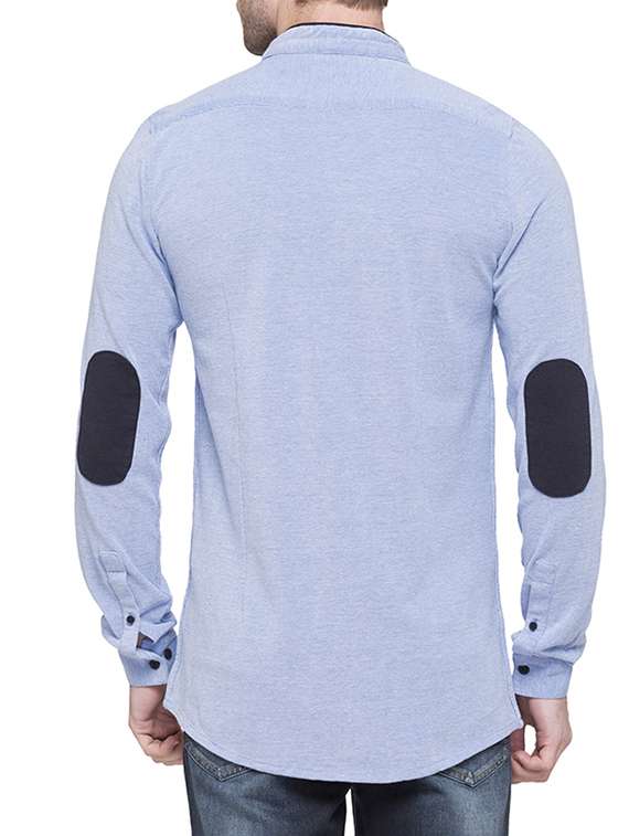 light blue cotton casual shirt - 14770452 - Standard Image - 2