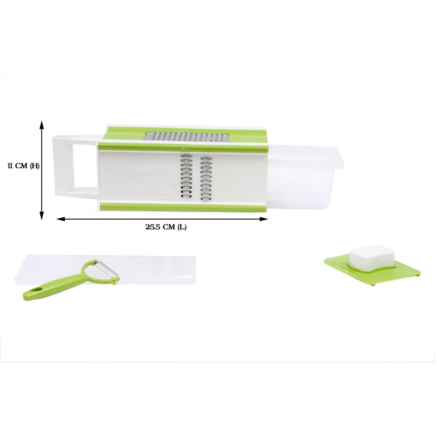 green plastic multipurpose grater - 14772948 -  Standard Image - 2