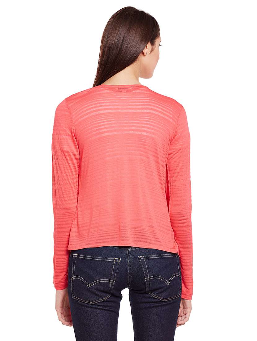 pink viscose casual shrug - 14773101 - Standard Image - 2
