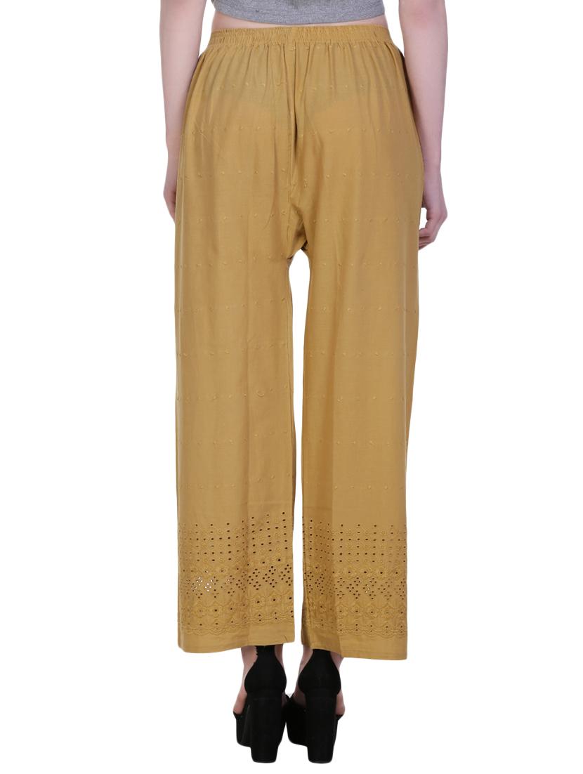 yellow solid palazzo - 14773621 - Standard Image - 2