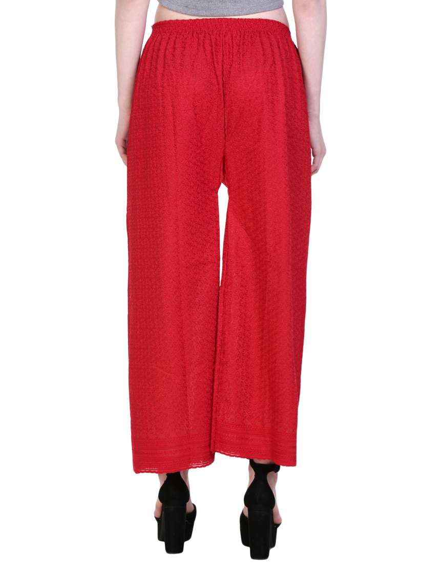 red cotton palazzo - 14773626 -  Standard Image - 2