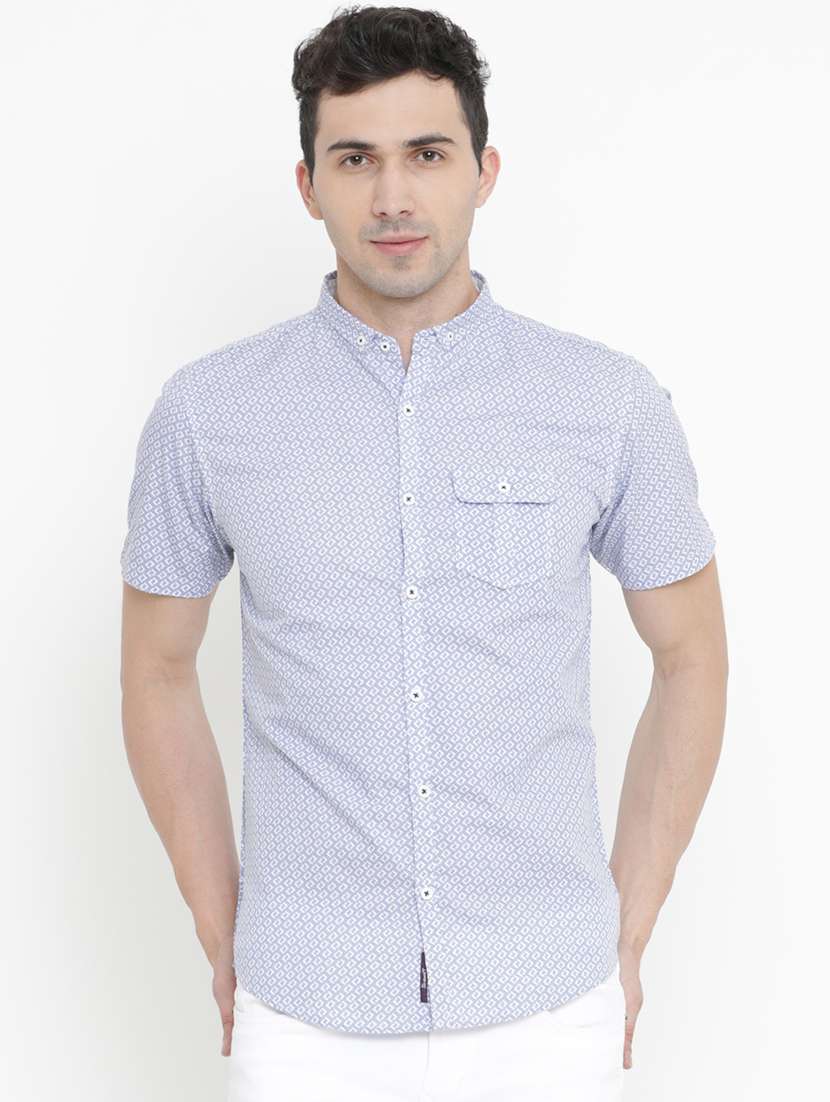 light blue cotton casual shirt