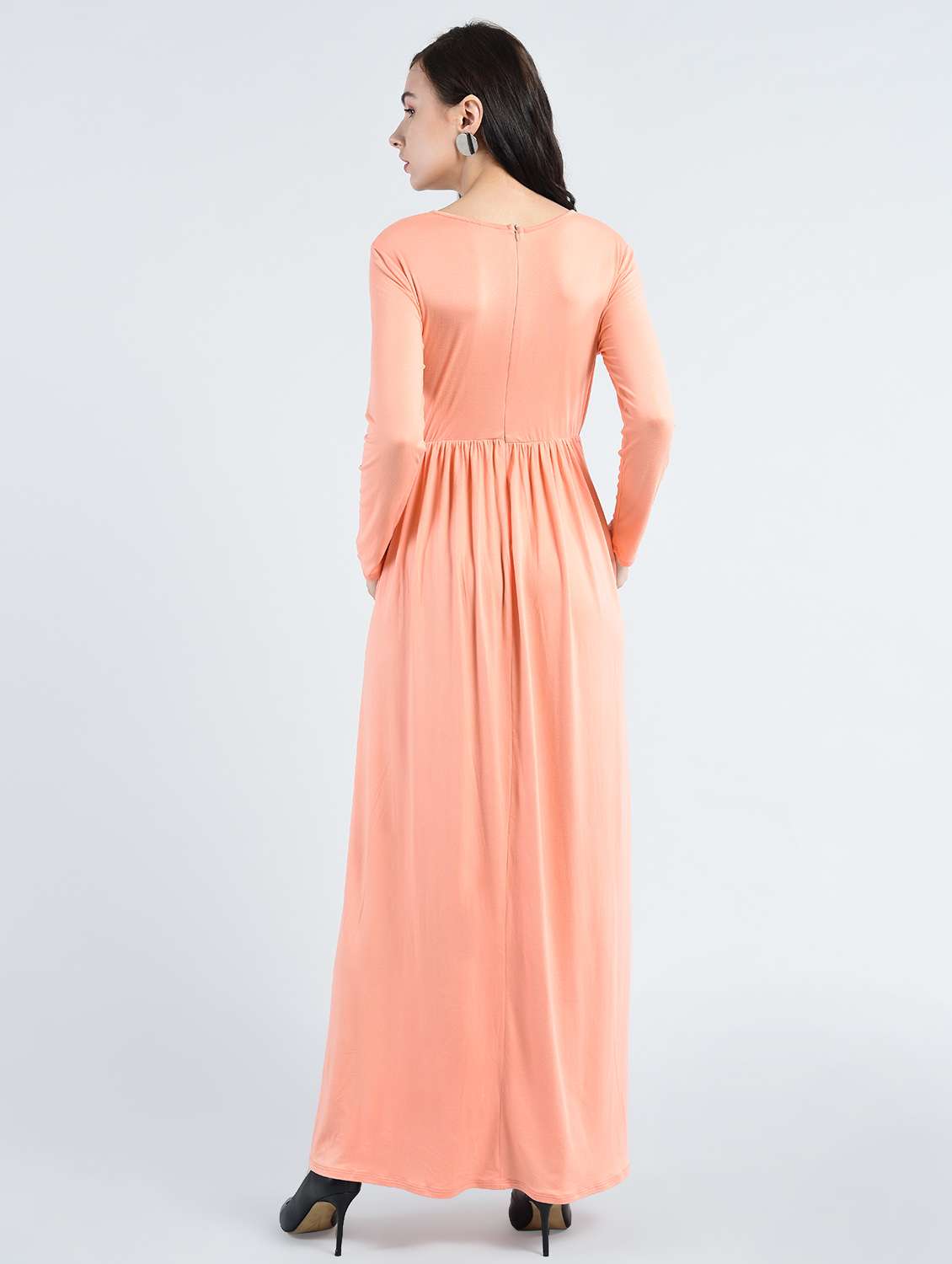 women's fit & flare solid dress - 14778475 -  Standard Image - 2