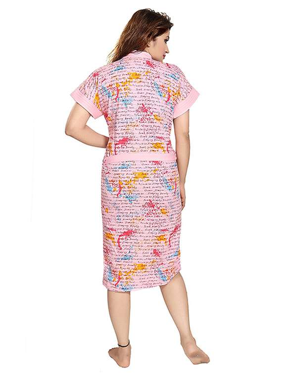pink book print women bath robe - 14779730 -  Standard Image - 2