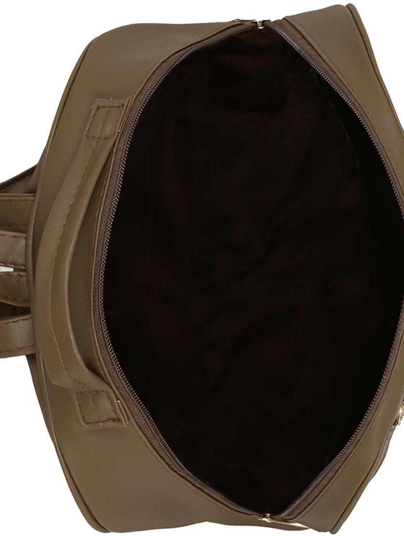 brown leatherette regular backpack - 14782439 - Standard Image - 2