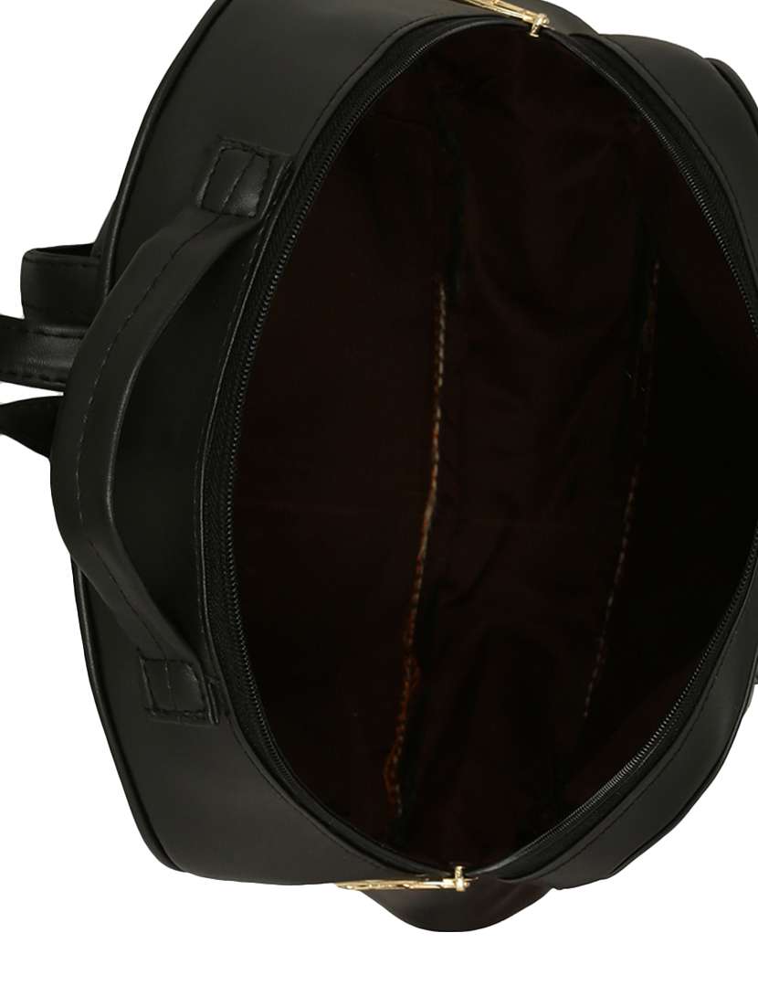 black leatherette  regular backpack - 14782445 -  Standard Image - 2