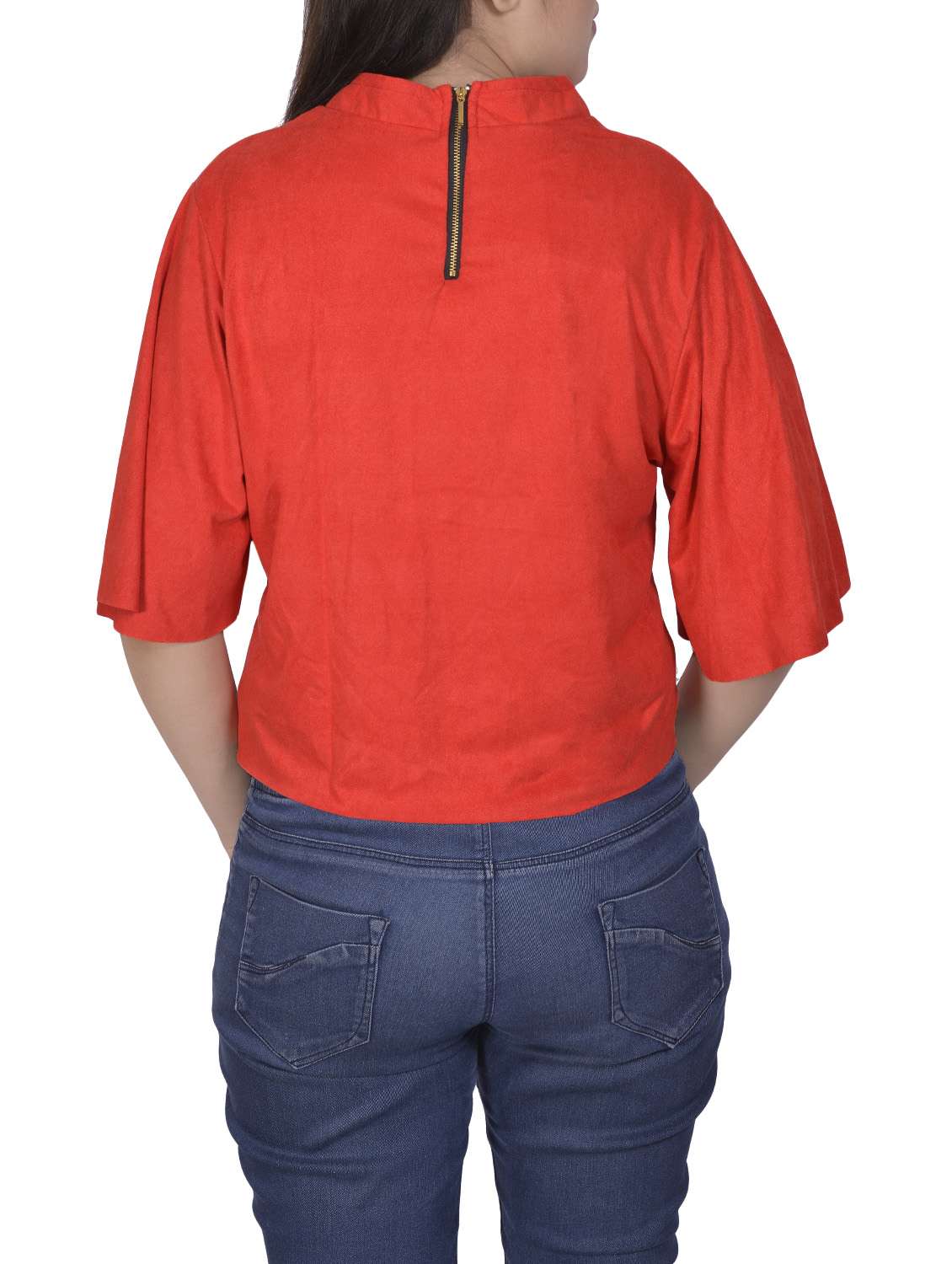 red velvet crop top - 14783075 -  Standard Image - 2