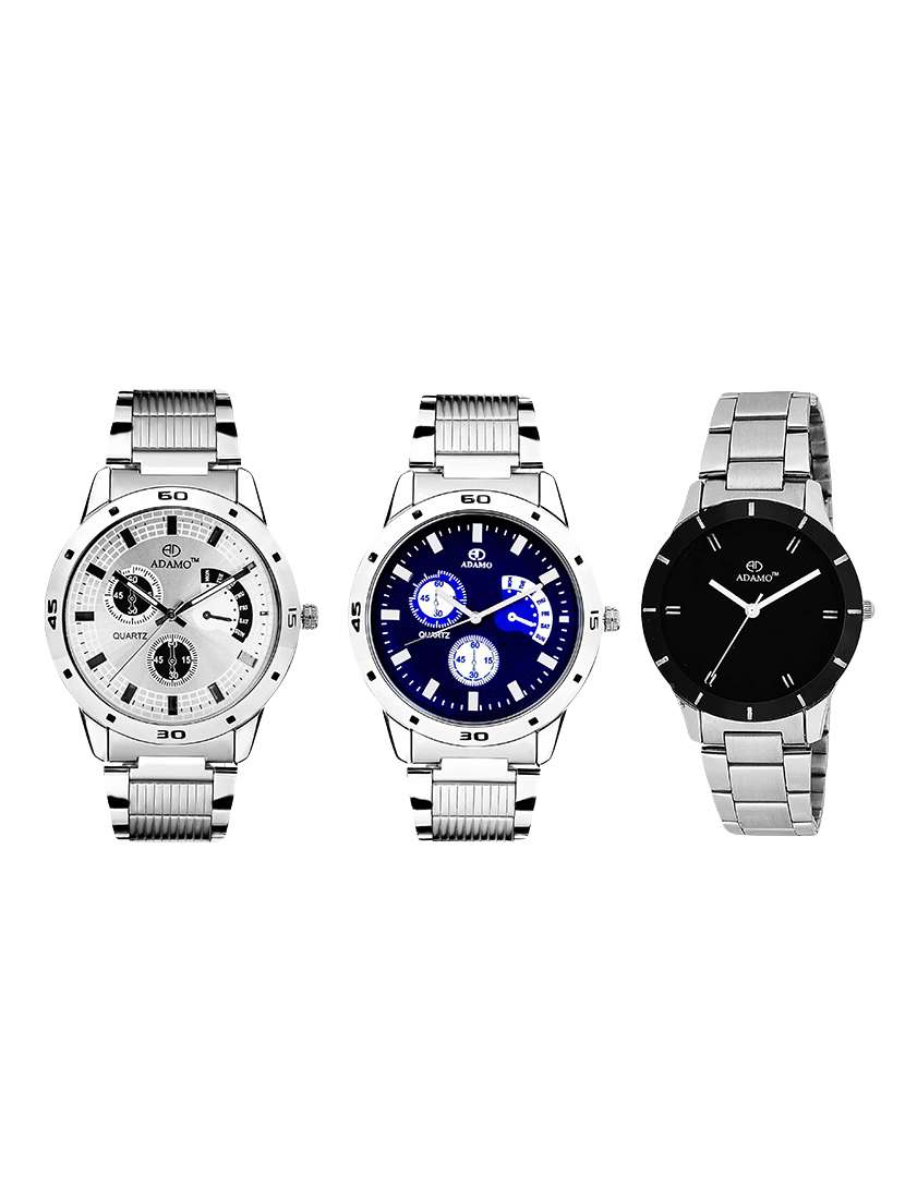 adamo set of 3 wrist watch 108109804