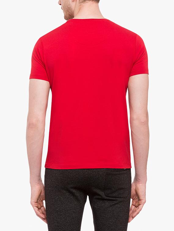 red cotton front print tshirt - 14789547 - Standard Image - 2