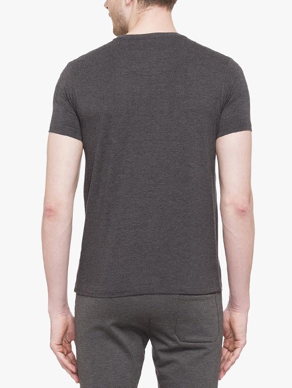 grey cotton front print tshirt - 14789595 - Standard Image - 2