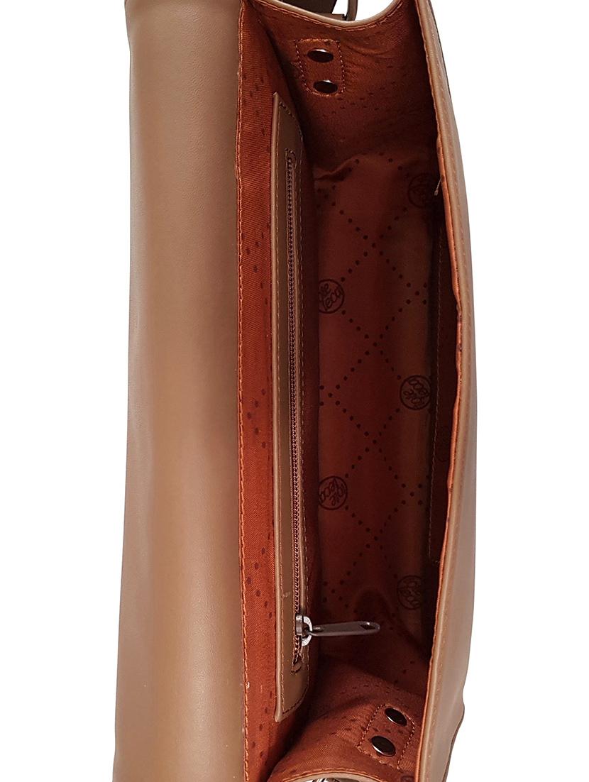 brown leatherette regular sling bag - 14790037 - Standard Image - 2