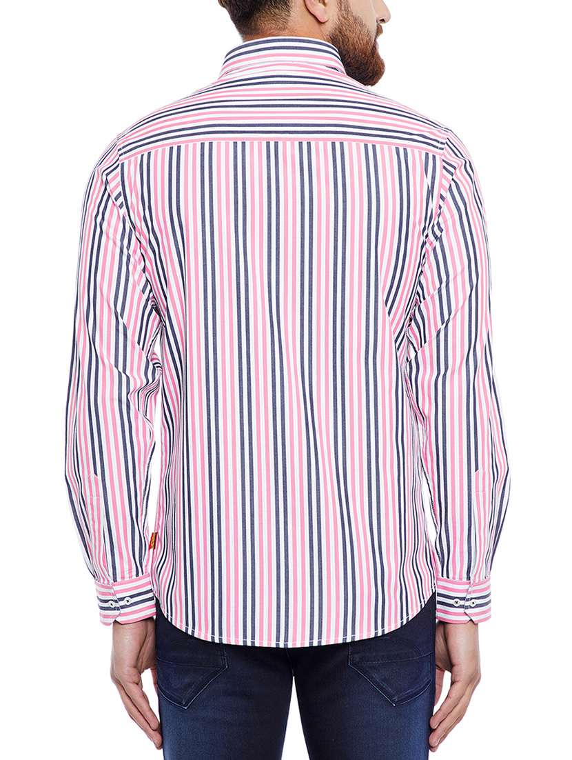 pink cotton casual shirt - 14791385 - Standard Image - 2