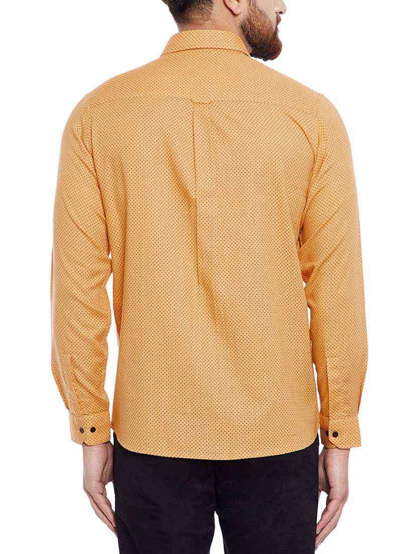 yellow cotton casual shirt - 14791390 -  Standard Image - 2