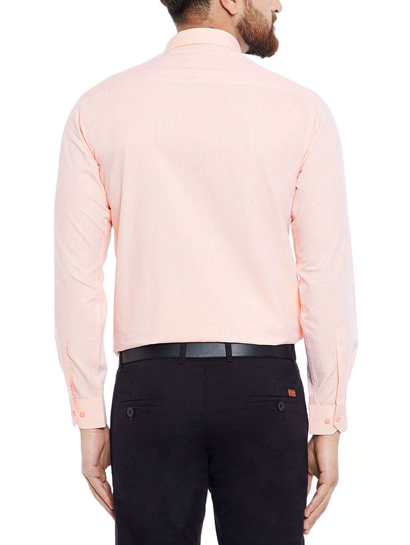 coral cotton blend formal shirt - 14791412 - Standard Image - 2