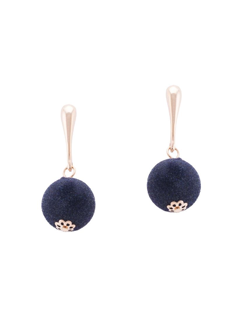yellow metal drop earrings - 14792260 -  Zoom Image - 0