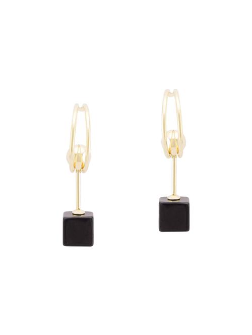 pink metal drop earrings - 14792268 -  Standard Image - 0