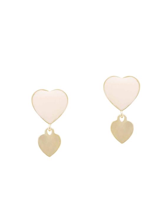 yellow metal studs earring - 14792273 -  Zoom Image - 0