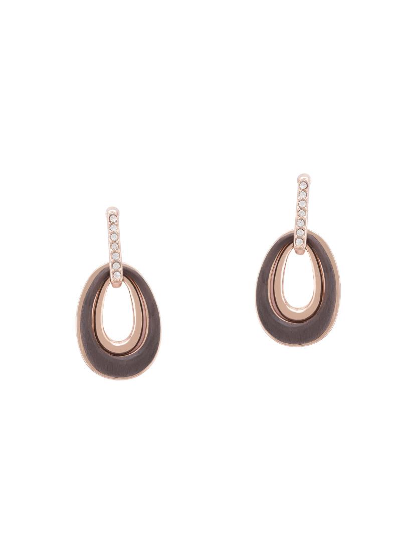 grey metal drop earrings - 14792285 -  Zoom Image - 0