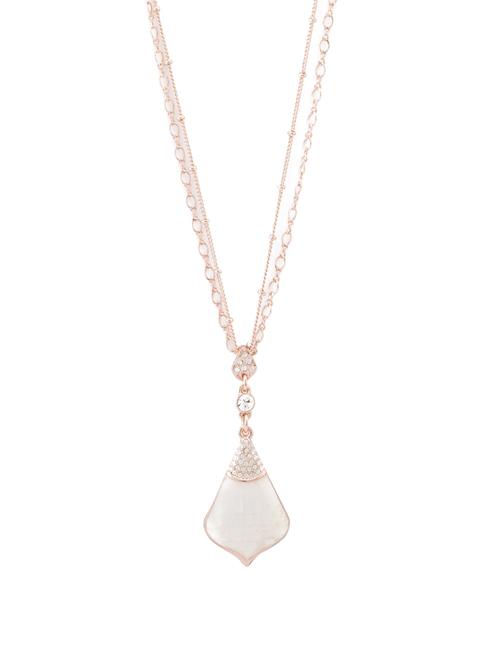 pink metal chain necklace - 14792322 -  Standard Image - 0