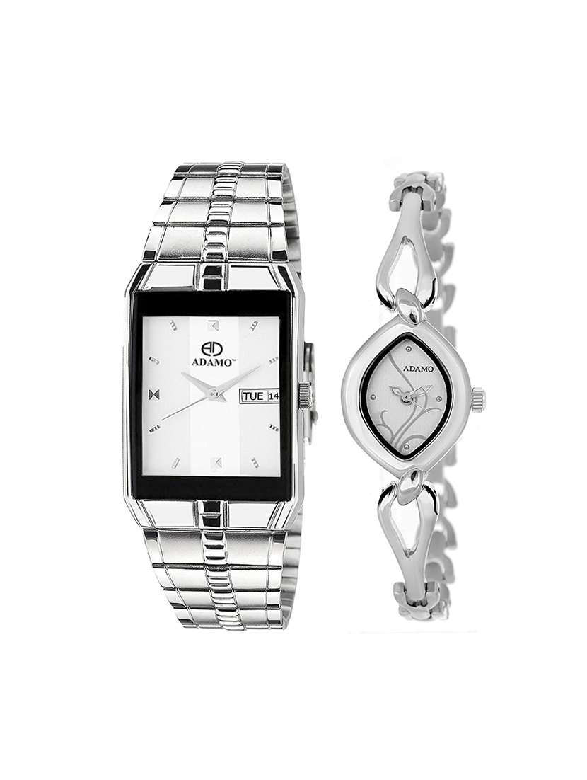 adamo enchant couple's wrist watch 9151-327sm01