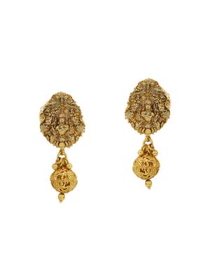Golden Colored Br Necklace Earrings By Accessher Online Golden Colored Br Necklace Earrings 14795762 Standard Image