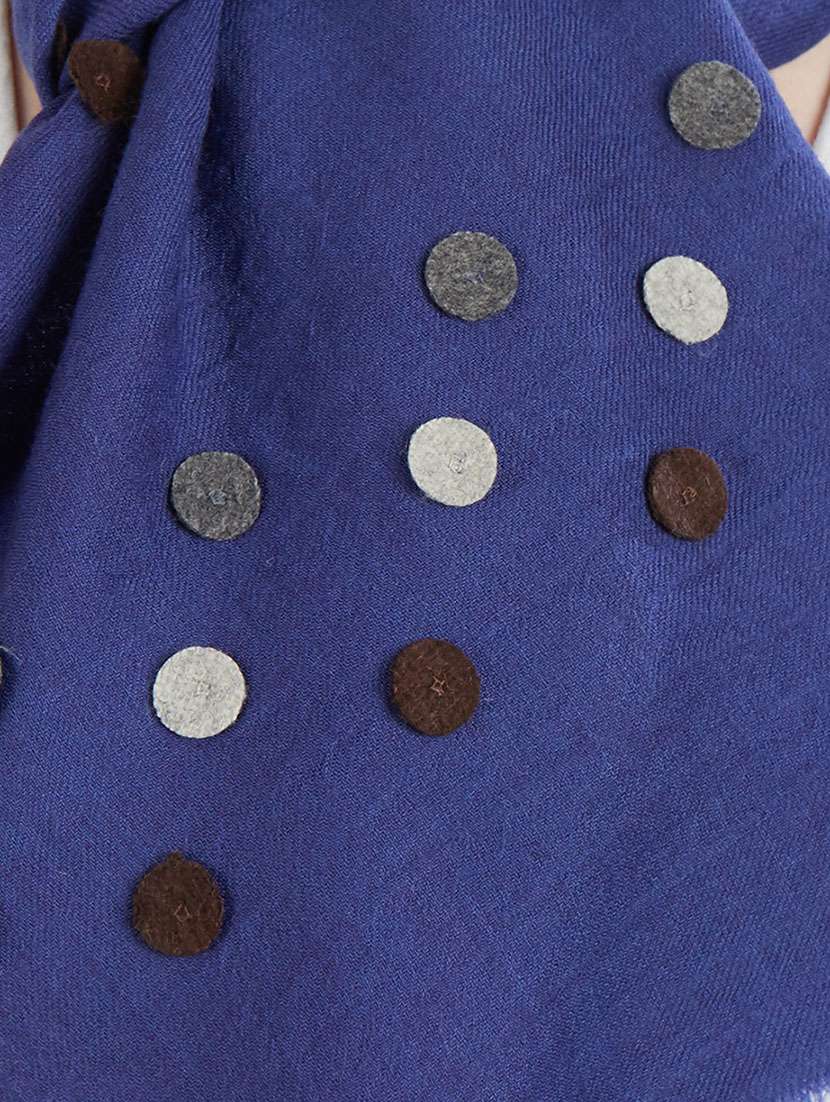 blue woolen stole - 14797042 -  Standard Image - 2