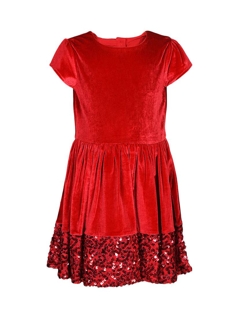 sam & friends red velvet frock