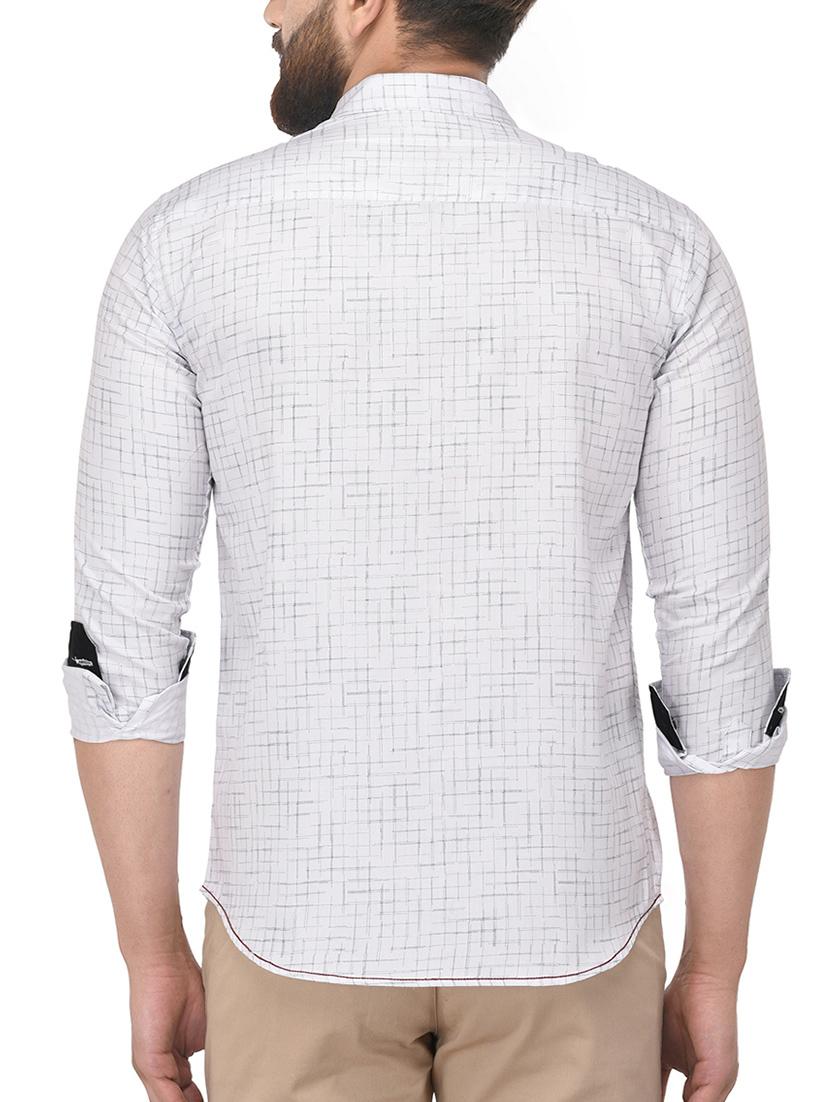 white cotton casual shirt - 14804667 - Standard Image - 2