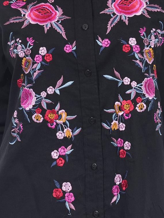 embroidered high low tunic - 14806619 - Standard Image - 2