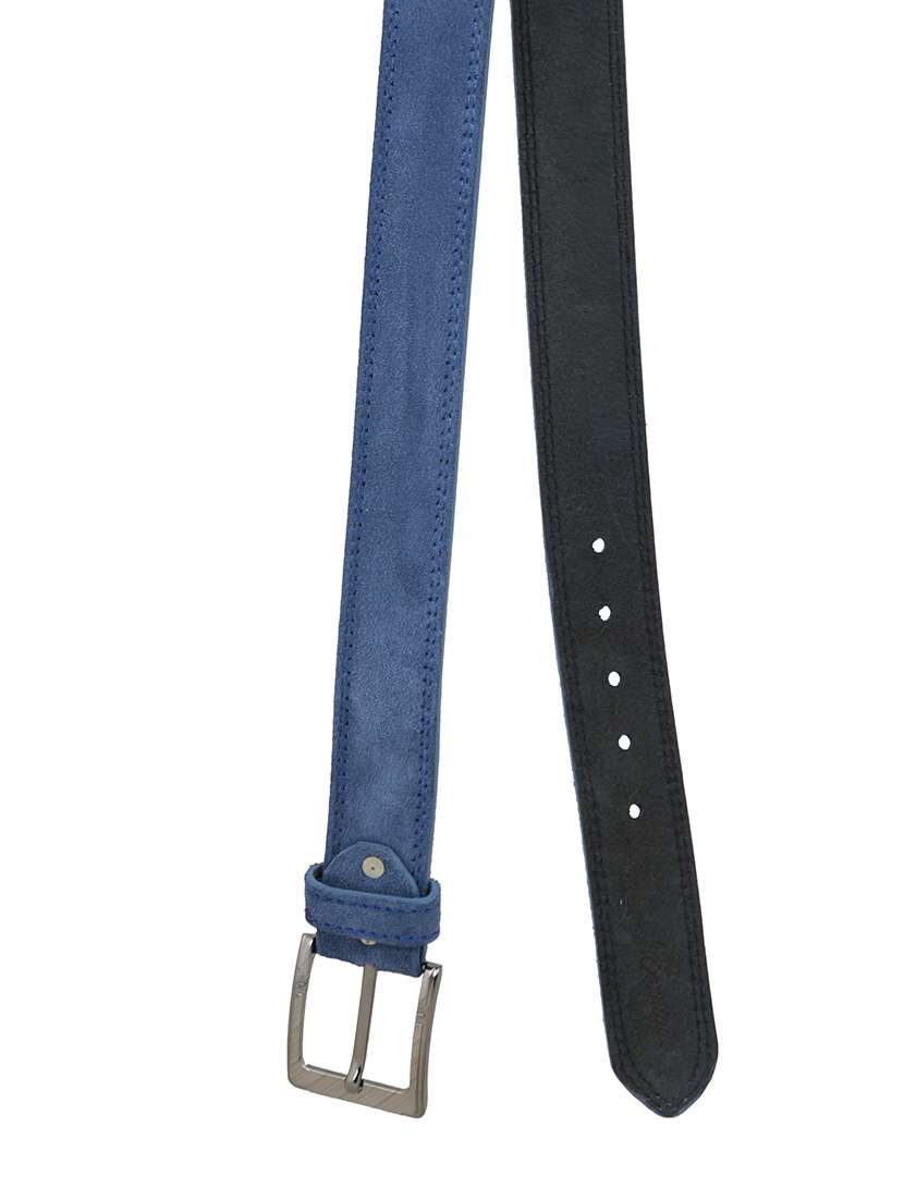 blue & brown leather belt - 14807752 -  Standard Image - 2