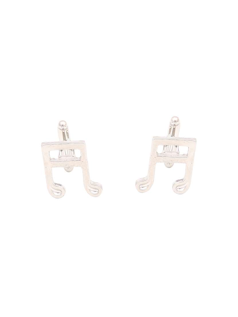 silver metal cufflink