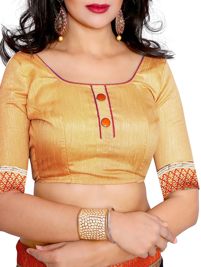 blue chiffon embroidered saree with blouse - 14809458 - Standard Image - 2