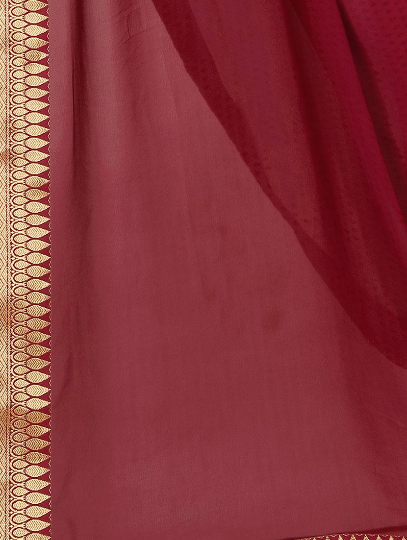 pink printed saree with blouse - 14809481 - Standard Image - 2