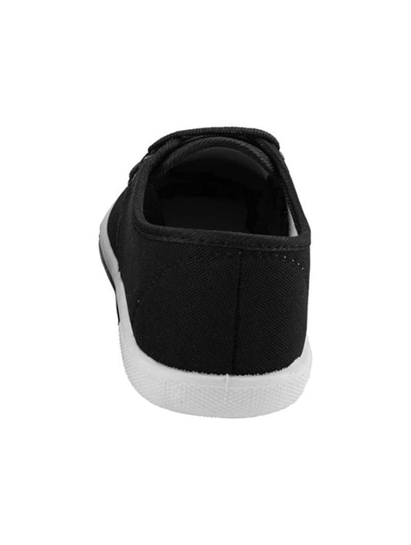 black canvas lace up sneaker - 14810964 -  Standard Image - 2